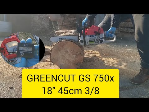 Greencut GS750x 18 cali  45cm 3/8 Stihl ,ustawienie obrotów min/max,Zimny start