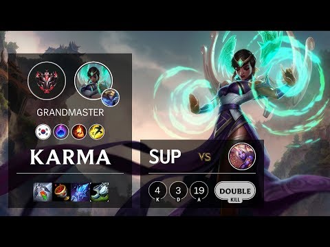 Karma Support vs Soraka - KR Grandmaster Patch 10.3