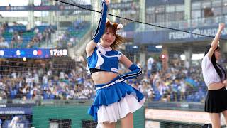 濡れたきつね🦊さんが踊る王正棠応援!!   塩澤美咲 ファイターズガールズ 新莊棒球場 2024/6/16【台湾チアTVプラス】