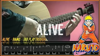 Download lagu NARUTO ED 4 - ALIVE | FINGERSTYLE TAB GUITAR PLAYTROUGH mp3