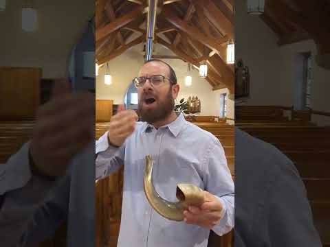 The shofar has four notes in this video. I will demonstrate how they sound.