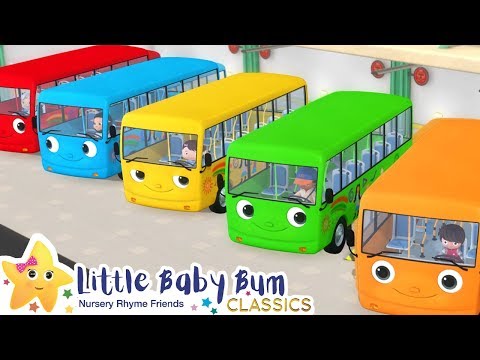 Color Bus Song + More Nursery Rhymes & Kids Songs - Learn with Little Baby Bum | ABCs and 123s