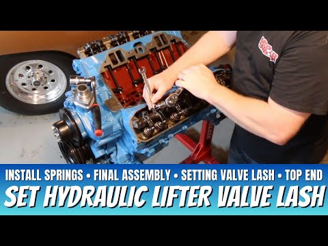 Setting Valve Lash for Hydraulic Lifters; Assembling Cylinder Heads & Buttoning up Marsha's Top End