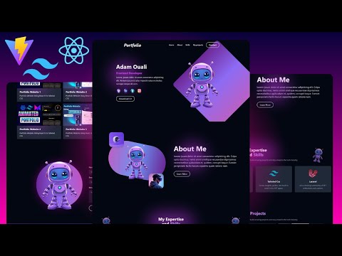 Build Portfolio Website just in 39 minutes Using React, Tailwind & Vite(Step-by-Step Guide!)