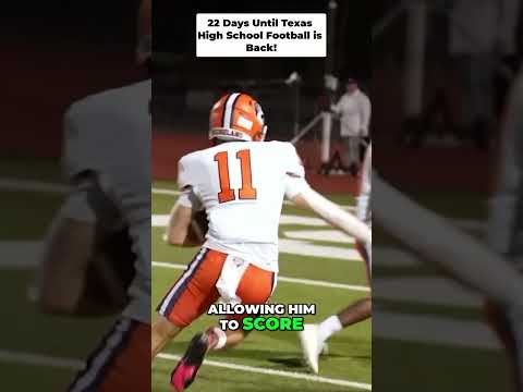 Posting 1 play every day until Texas High School Football is back! 22 Days left!