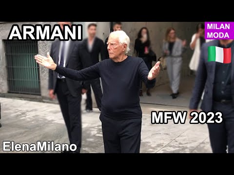 Itália 🇮🇹 Milão | Desfile de Giorgio Armani 21/09/2023 Semana de moda de Milão
