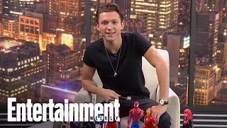 Tom Holland Reacts To Chris Hemsworth's Viral 'Avengers' Video | Cover Shoot | Entertainment Weekly video