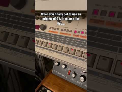 Using analog gear sounds better they said… 🥁😩 #electronicmusic #roland #909