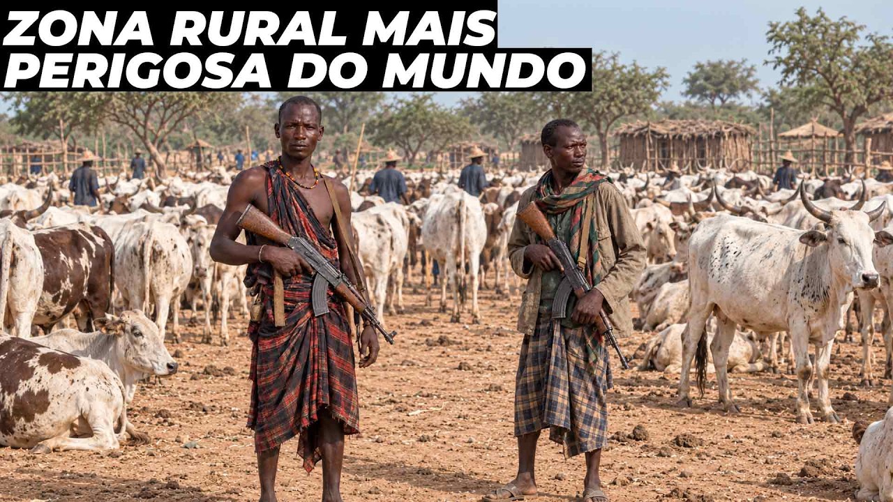 Os fazendeiros nômades que criam gado no lugar mais perigoso do mundo