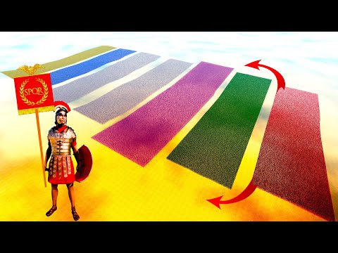100,000 ROMAN GENERALS vs 5 ARMY LINES of 1,100,000 soldiers | Ultimate Epic Battle Simulator 2