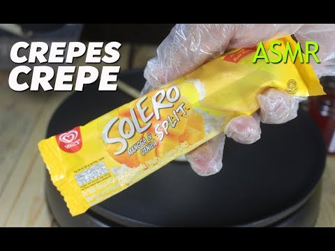 ASMR SOLERO WALLS ICE CREAM CREPES - How To Make Ice Cream Crepe - CREPES RECIPES