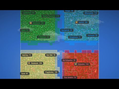 4 Huge Cities Fight With Naval Invasions... Kind of! -WorldBox