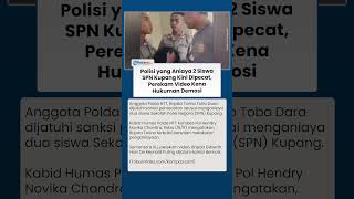 Terbukti Lakukan Penganiayan Terhadap 2 Siswa SPN Kupang, Anggota Polda NTT Kini Dipecat