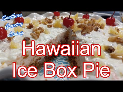 Hawaiian Ice Box Pie  --  Fast and Easy  --  Delicious