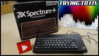 Trying to FIX a ZX SPECTRUM + 48K HOME COMPUTER