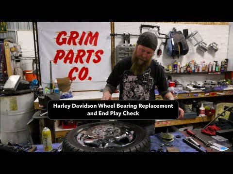 Harley Davidson Timken Wheel Bearing Install and end play check model years 1970-99 Grim Parts Co