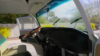 1977 Volkswagen Transporter Bus Interior Viewing