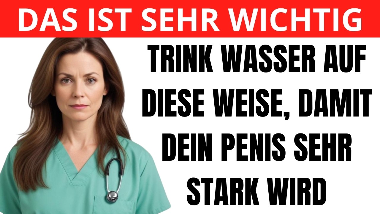 Dein Penis wird nach dem Trinken von Wasser so sehr erigiert sein.