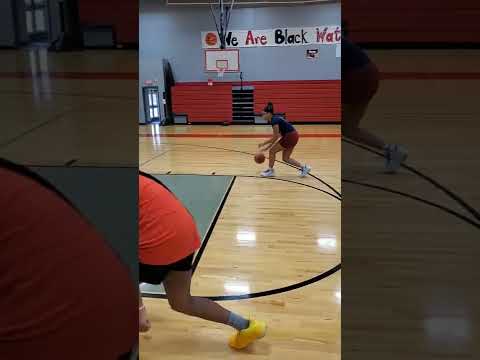 Emerie & Madisyn basketball workout. Jan. 2022 ball control.