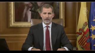 Discurso íntegro del Rey Felipe VI ante la crisis en Cataluña