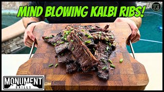 The best Kalbi Ribs Recipe on the Monument Grills Eminence 605!