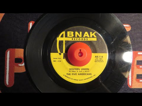 Five Americans - Western Union (Mono Mix) - Vinyl 45 rpm - 1967