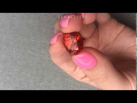 Oval cut natural spessartine 12.32 ct order