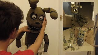 Putting together Hand crafted Plushtrap Prop / Five nights at Freddy&#39;s