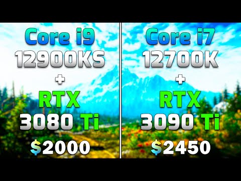Core i9 12900KS + RTX 3080 Ti vs Core i7 12700K + RTX 3090 Ti | Which Combo is Better for Gaming?