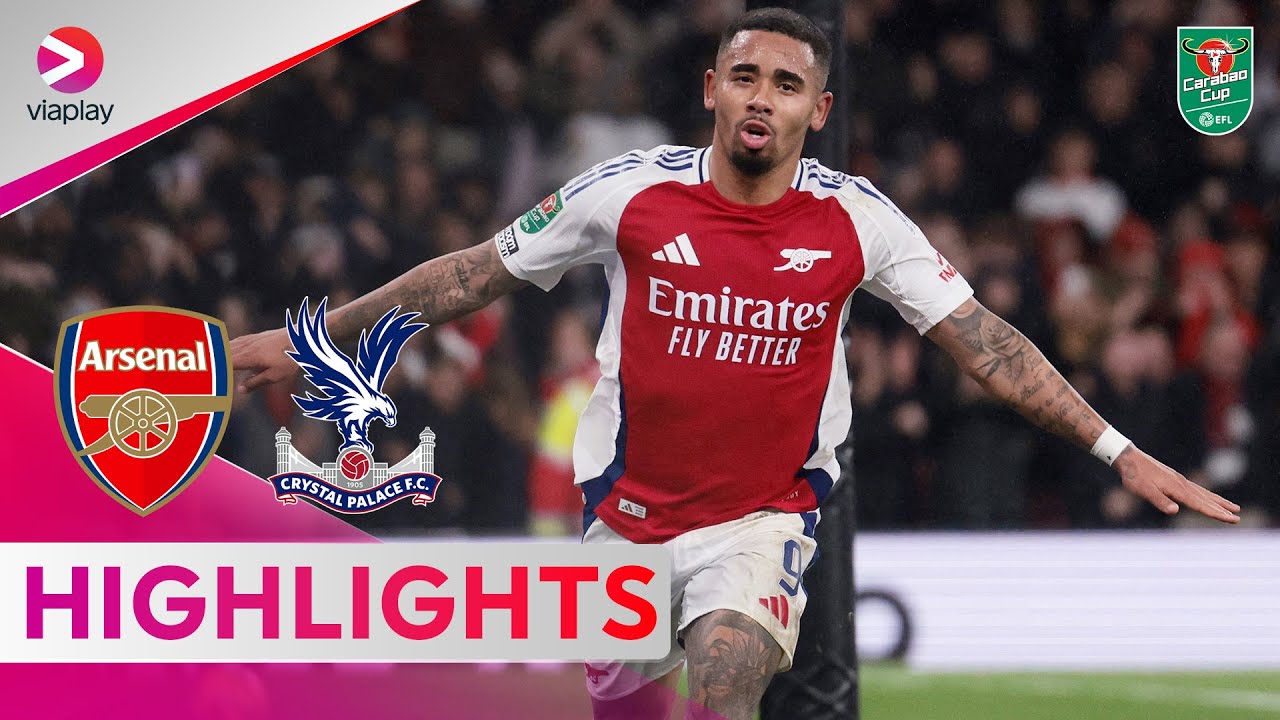 GABRIEL JESUS SCHITTERT MET FENOMENALE HATTRICK!😱🔥 | Arsenal - Palace | EFL Cup 24/25 | Samenvatting