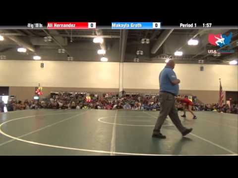 FILA Cadet 49 kg / 108 lbs. - Ali Hernandez vs. Makayla Groth