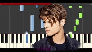 Abraham Mateo Homeless piano midi tutorial sheet partitura cover