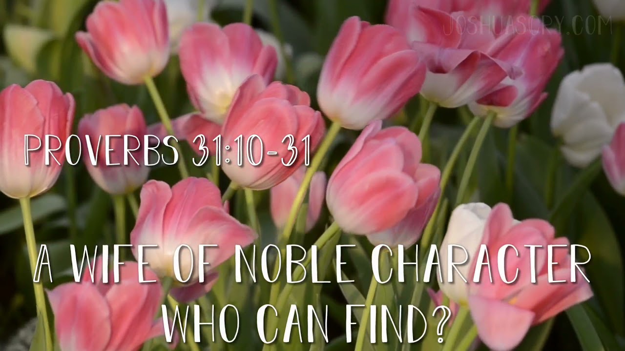 The Wife of Noble Character  Proverbs 31:10-31 NIV
