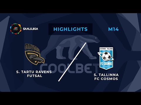 Tartu Ravens Futsal - Tallinna FC Cosmos. Coolbet Saaliliiga. MD 14. Highlights