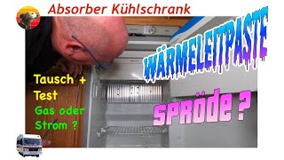 Wohnmobil Absorber Kühlschrank defekt kühlt nicht Wärmeleitpaste erneuern Brenner reinigen