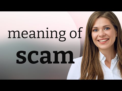 Scam — meaning of SCAM