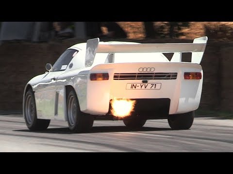 700hp Audi Sport quattro RS 002 Sound - Rally Group S Prototype In Action!!