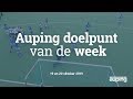Auping Doelpunt van de Week: 19 en 20 oktober