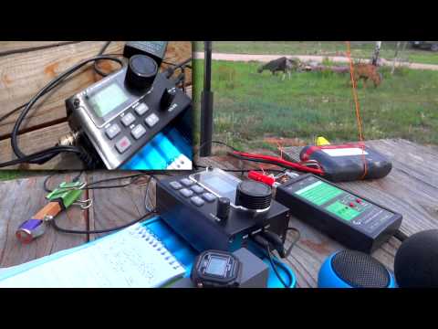LNR's FX-4 CW/SSB Transceiver during a 20m CW QSO