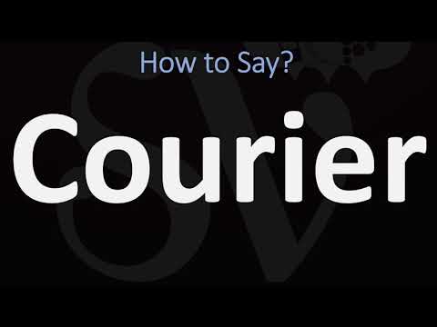 Part of a video titled How to Pronounce Courier? (CORRECTLY) - YouTube