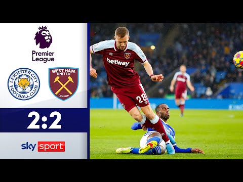 Last-Minute-Ausgleich durch Dawson | Leicester - West Ham 2:2 | Highlights - Premier League 21/22