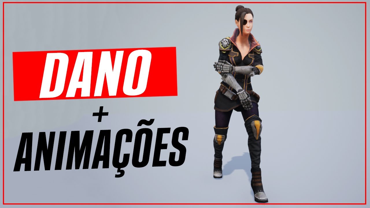 DANO de PERSONAGEM com ANIMAÇÕES na UNREAL ENGINE 4 - Tutorial