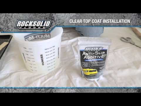 RockSolid Floors Clear Top Coat Installation