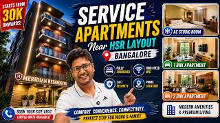 Service Apartments Near Hongasandra Metro & HSR Layout Bangalore I AC Studio Roo