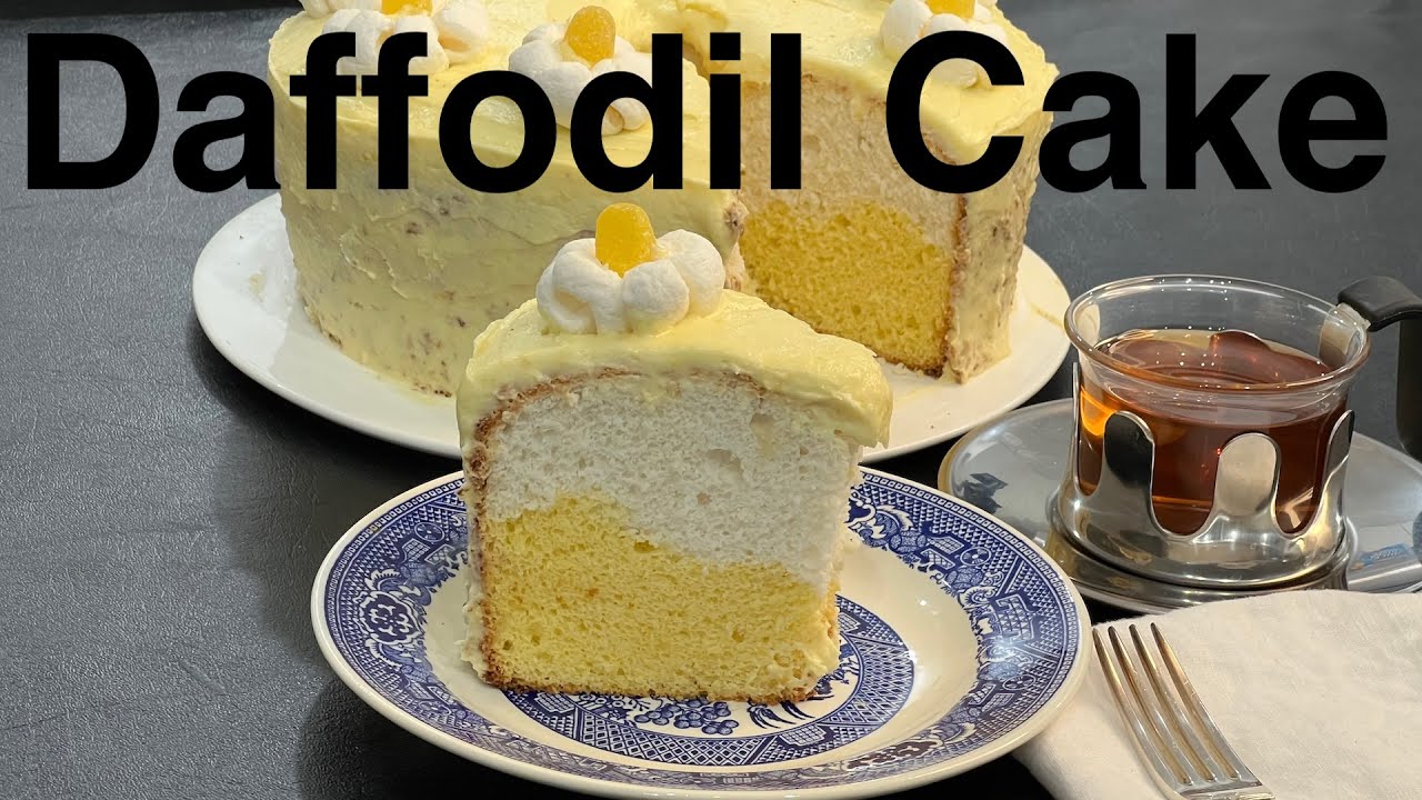 Mom Made Me Make This Cake For Easter - Daffodil Cake - A Spectacular Cake For Any Occasion