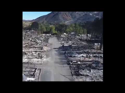 Breaking California Wildfires homes destroyed YET lots of Green vegetation Raw Footage 11/15/18 Video