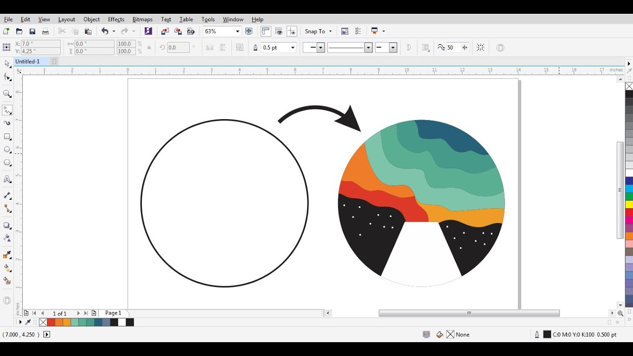EASY TO CREATE VOLCANO LOGO  IN CORELDRAW | CORELDRAW TUTORIALS | DOCTOR DESIGN