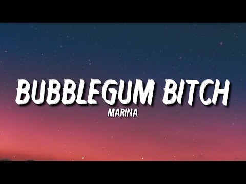 Marina - Bubblegum Bitch (Lyrics) "Dear diary I met a boy who made my dull heart" [Tiktok Song]