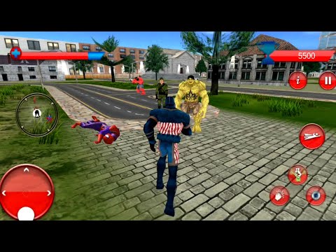 Flying Captain Superhero City Battle | Captain Superhero Vs Monster Vs Red Hulk Vs Superman