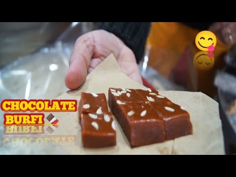 Making of chocolate Burfi🍫😋in old amritsar streets